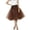 Coffee, variant on Womens Short Tutu Tulle Skirt with Sash Black Size M PC06