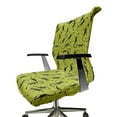 thumbnail image 6 of Ambesonne Lizards Office Chair Cover Stretchable High Back, Slender Shaped Reptiles, Apple Green and Charcoal Grey, 6 of 6