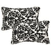 Pillow Perfect Rectangle Outdoor Toss Pillow - 11.5L x 18.5W x 5H in. - Set of 2