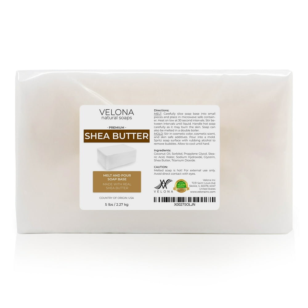 Velona Shea Butter Soap Base 10 lb Melt and Pour SLS/SLES Free