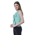 thumbnail image 3 of Moomaya Womens Sleeveless Ruffle Top Round Neck Blouse Casual Tshirt Tops, 3 of 7
