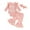 Pink, variant on Aojekbee Baby Girls Fall Outfits Letter Print Long Sleeves Romper and Elastic Daisy Flared Pants Headband Set 3 Piece Clothes
