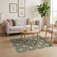 thumbnail image 3 of ODIKA With Repeating Ball Motif And Team Pennant Trim Baseball Field Sport Playful Stain Resistant Low Profile for Dorm Room, Small Living Apartment, 3 of 7