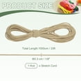 thumbnail image 2 of Uxcell Shock Cord, Elastic Cord Marine Grade Bungee Rope Stretch String for DIY Project 1/8" x 33 ft Beige, 2 of 7