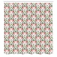 thumbnail image 3 of Ambesonne Boho Shower Curtain, Exotic Flamingo and Leaves, 69"Wx84"L, Coral Multicolor, 3 of 5