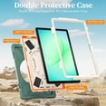 thumbnail image 3 of Funda para Samsung Galaxy Tab A11 Plus de 11 pulgadas (2025) y A9 Plus de 11 pulgadas (2023), funda protectora infantil a prueba de golpes con portalápices, correa de mano giratoria de 360 ​​grados, 3 of 9