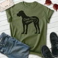 thumbnail image 2 of Great Dane Mama T-shirt, Unisex Women's Shirt, Great Dane Owner, Best Dog Mama Gift, Heather Military Green, 3X-Large, 2 of 6