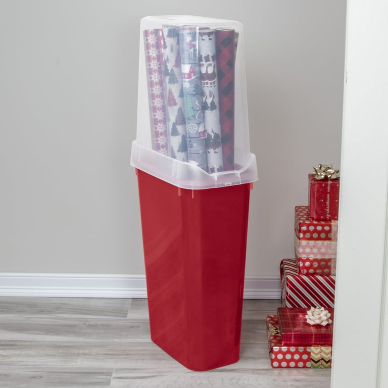 Sterilite 40 Inch Plastic Vertical Christmas Wrapping Paper