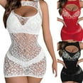 thumbnail image 2 of Ultra Thin Sexy Fashion Mesh See Through Strap Sexy Lingerie Jumpsuit, 2 of 2