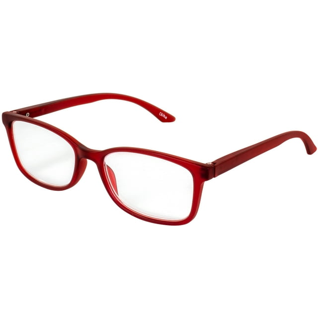 Birdz Lecteurs Sans BPA Non Cancérogènes Monture Rouge Lentille Claire Grossissement 2.0