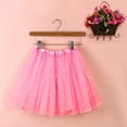 thumbnail image 2 of MIXUE Skirts For Women Summer Solid Color Mesh Sequins Elastic High Waist A Line Mini Skirt Activewear,Pink,One Size, 2 of 4