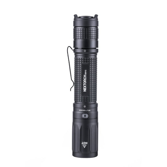 Linterna Tactica Aluminio Luz Led C/Cable USB Campismo