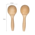 thumbnail image 3 of Maraca Beech Maraca Rumba Shaker Rattles Percussion Instrument Wooden Maraca Pair Percussion Maraca for Kids Children Musical Instrument 1 Pair, 3 of 7