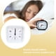 thumbnail image 5 of Inteprter Reloj despertador silencioso, reloj cuadrado de plástico Digital sin tictac, relojes de repetición portátiles con luz nocturna para Electrodomésticos Blanco Cuadrado Inteprter HA082567-01, 5 of 6