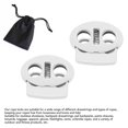 thumbnail image 4 of 30 Pcs Spring Stop Toggle, Metal Spring Cord Lock Toggle Stopper Draw String Clip With Double Holes Elastic Fastener Toggles Slider Clip For Drawstrings Bags Clothing, 4 of 8