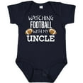 thumbnail image 3 of Inktastic Watching Football with My Uncle Boys or Girls Baby Bodysuit, 3 of 5