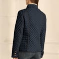 thumbnail image 4 of Wutalume Women's Winter Warm Cotton Jacket Single Breasted Zipper Jacket, Lightweight and Comfortable Outerwear for Cold Weather Protection and Daily Use,Navy L, 4 of 4