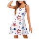 thumbnail image 1 of WILLBEST Vestidos Casuales Para Mujer Vestidos De Verano Para Mujer Día De La Independencia Minifaldas Casuales Sin Mangas, 1 of 3