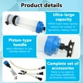 thumbnail image 4 of Aniceparthy 1500ML Automotive Fluid Extractor Pump,Brake Oil Injector,Manual Oil Change Syringe,Oil Syringe with Hose & Extension Tubes and Connector for Easy Oil Change,Blue, 4 of 6