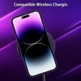 thumbnail image 5 of iPhone 14 Pro Case Liquid Silicone Card Slot Soft Screen Protector Cover Shockproof Anti Scratch Microfiber Lining Full Body Protection Shell for iPhone 14 Pro- Purple, 5 of 12