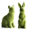 thumbnail image 1 of ZAXARRA Imitation Moss Rabbit Resin Sculpture Garden Ornament (Green), 1 of 5