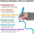 thumbnail image 3 of Magic Stix Washable Acrylic Markers 12-Color Set, 3 of 8