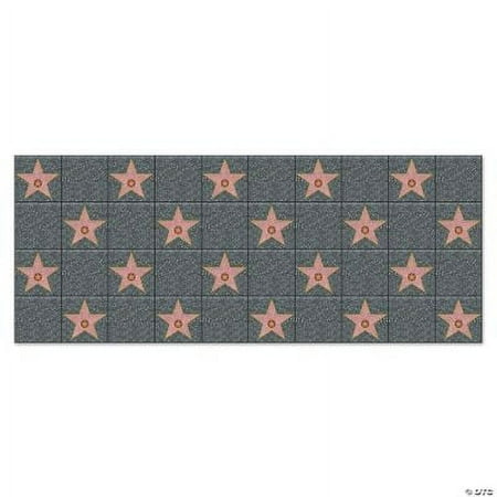 Hollywood Star Backdrop Banner, Birthday, Party Decor, 1 Piece