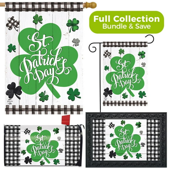 Briarwood Lane Checkered St. Pat's Shamrocks Design Collection