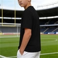 thumbnail image 6 of ZVNAΖH Kids Boys' V-Neck Quick Dry Soccer Jersey, Breathable Mesh Short Sleeve Sports T-Shirt for 3-15Y, 6 of 8