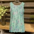 thumbnail image 3 of UPPADA Women's Vintage Tank Tops Floral Chiffon Lightweight Sleeveless Tshirts Loose Scalloped Hemline Crewneck Flowy Tanks, 3 of 5