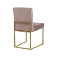 thumbnail image 5 of Meridian Furniture Giselle Pink Velvet Dining Chair (Set of 2), 5 of 5