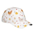 thumbnail image 3 of Balery Baseball Cap Adjustable Size for Running Workouts and Outdoor Activities All Seasons Dad Hat(Funny Chicken), 3 of 9