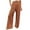 Brown, variant on Rciityk Wide Leg Pants for Women Casual Flowy Straight Pants Solid Color High Waist Drawstring Lounges Trousers with Pockets