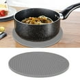 thumbnail image 4 of Table Placemat, Easy To  Lightweight Food-grade Silicone Material Convenient To Use Insulation Pad  For Microwave For Home For Family Gray, 4 of 8
