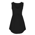thumbnail image 7 of SOOMLON Short Dresses for Women Plus Size Sleeveless V Neck Sundress A Line Tank Dresses with Pockets Summer Outdoor Dress, 7 of 7