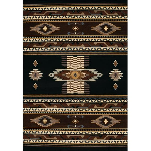 United Weavers 940 36070 69 5 ft. 3 in. x 7 ft. 6 in. Manhattan Phoenix Area Rug, Black