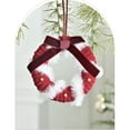 thumbnail image 4 of Fmbmuo Neutral Fabric Wreath Ornaments - Cloth Christmas Tree Hanging Decor for HOME, 4 of 4