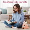 thumbnail image 6 of Easter Bunny Plush, Bunny Teddy, Soft Pink Bunny Plushie, Cuddly Stuffed Animal for Girls and Boys, Ideal for Birthday Gifts, Easter Gifts and Room Decorations, 6 of 7