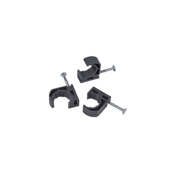Abrazaderas de tubo Oatey 33910 con púas 12 incluidas, bolsa de plástico de 1/2 pulgada, gris