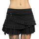 thumbnail image 1 of Falda Falda plisada de mezclilla sexy Mujer Chica Faldas góticas Con cordones Irregular Ruffle Cgtredaw Para estrenar, 1 of 1