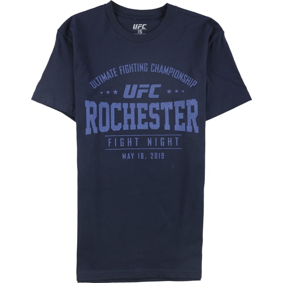 Camiseta gráfica de UFC Rochester Fight Night para hombre, azul, extragrande