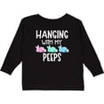 thumbnail image 3 of Inktastic Easter Hanging with My Peeps Pastel Bunnies Boys or Girls Long Sleeve Toddler T-Shirt, 3 of 5