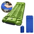 thumbnail image 2 of Yimiti Portable Inflatable Sleeping Pad, Fast Inflation, Comfortable--Army Yellow And Gray, 2 of 9