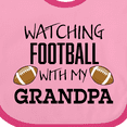 thumbnail image 4 of Inktastic Watching Football with My Grandpa Boys or Girls Baby Bib, 4 of 4