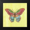 thumbnail image 2 of Tava Studios 20x20 Black Modern Framed Museum Art Print Titled - Butterfly on Green, 2 of 5