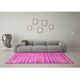 thumbnail image 3 of Ahgly Company Indoor Square Abstract Pink Modern Area Rugs, 5' Square, 3 of 4