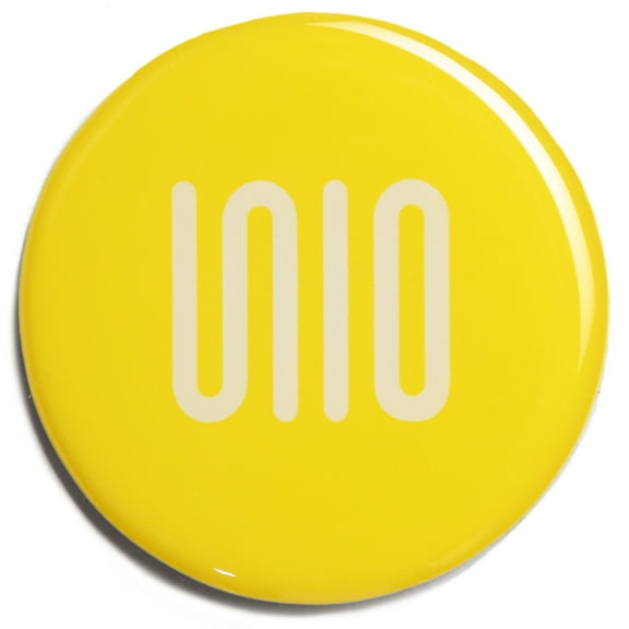 UNIO NFC Tag, Digital Information Sharing and Phone Accessory, Yellow