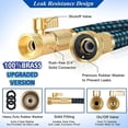 thumbnail image 4 of Expandable Garden Hose 100ft Upgraded,Flexible Lightweight Water Hose with 10 Way Spray Nozzle,Durable 4-Layer Latex Core,3/4? Solid Brass Fittings,Easy Store No Kink Leakproof Expanding Pipe, 4 of 6