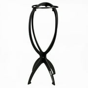 MILANO COLLECTION Black Halo Secure Top 14" Collapsible Wig Stand, 2-Pack