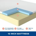 thumbnail image 3 of FDW Full Mattress 12 inch Gel Memory Foam Mattress Medium Firm Mattresses, 3 of 7